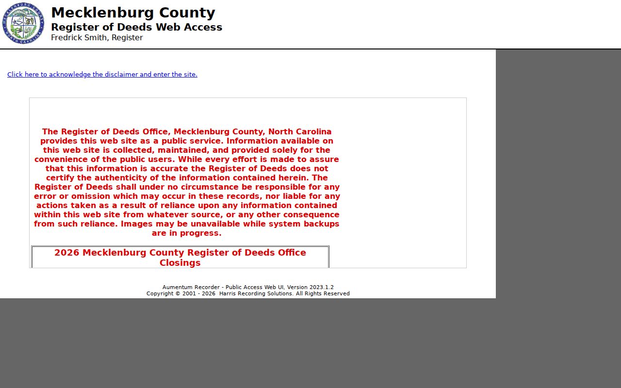 Matthews residents directory Mecklenburg deed index